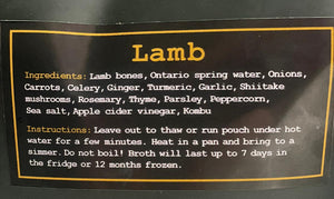 Pasture Raised Lamb Broth